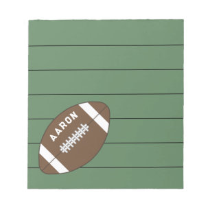 Personalized Sports Football Notepad Gift