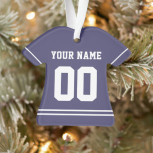 Personalized Sports Jersey Style Ornament