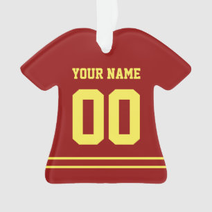 Personalized Sports Jersey Style Ornament
