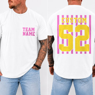 Personalized Sports Jersey with Name and Number T-Shirt