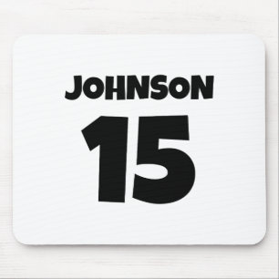 Personalized Sports Name Number T Shirt Mouse Pad