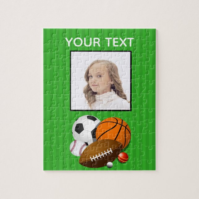 Personalized Sports Photo Puzzle (Vertical)