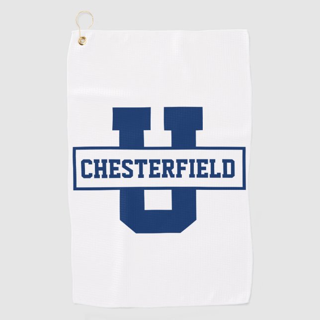 Personalized sports team monogram template golf towel (Front)