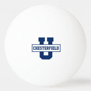Personalized sports team monogram template ping pong ball