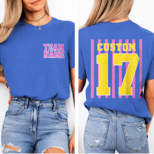Personalized Sports Team Name Number T-Shirt