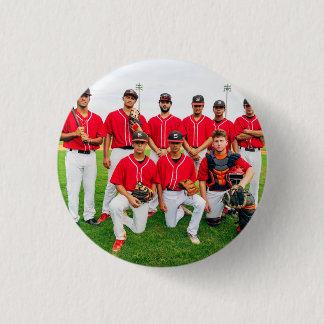 Personalized Sports Team Photo 1 Inch Round Button