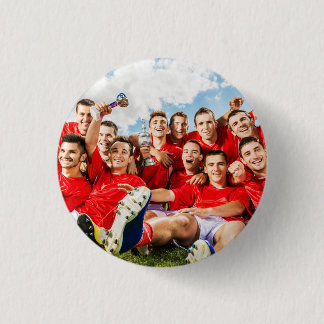 Personalized Sports Team Photo 1 Inch Round Button