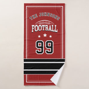 Personalized Sports Towel   Custom Football Player