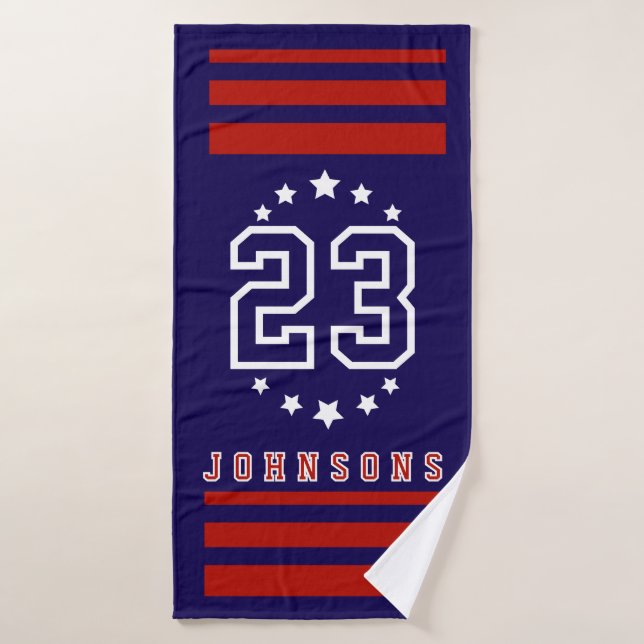 Personalized Sports Towel Custom team merch  (Bath Towel)