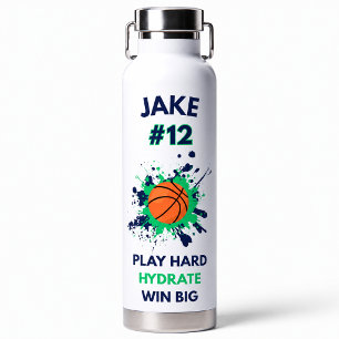 🏆 Personalized Sports Water Bottle Custom Name