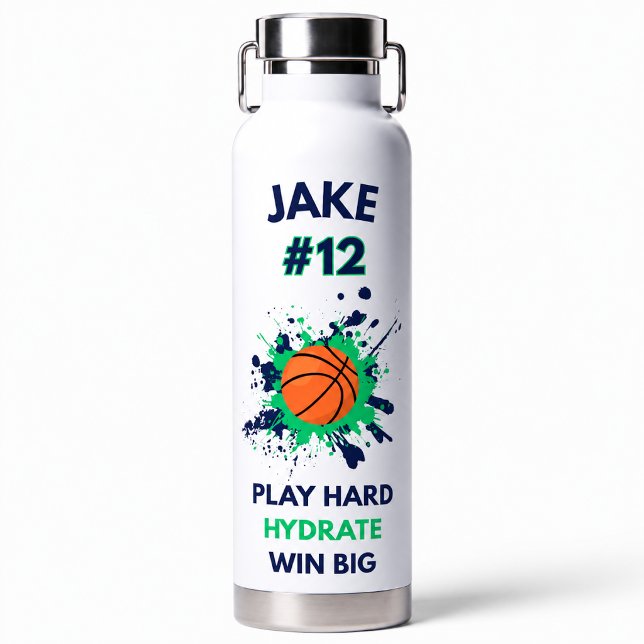 🏆 Personalized Sports Water Bottle | Custom Name (Creator Uploaded)