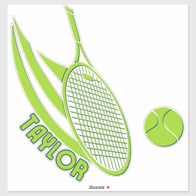 Personalized Sports With Name Tennis (Sheet)