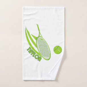 Personalized Sports With Name Tennis Hand Towel