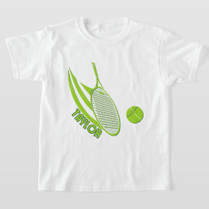 Personalized Sports With Name Tennis Kid's T-Shirt