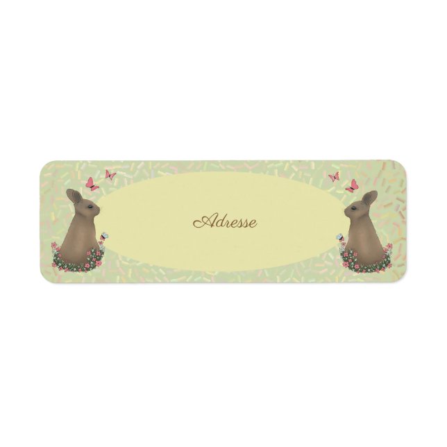 Personalized Spring Bunny (Front)