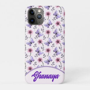 Personalized Spring Butterfly Floral Gift   iPhone 11 Pro Case