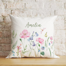 Personalized Spring Floral Watercolor  