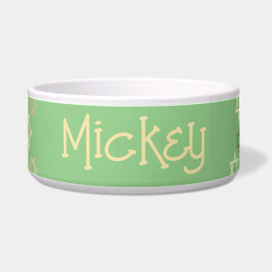 Personalized Spring Green Stars of David Pet