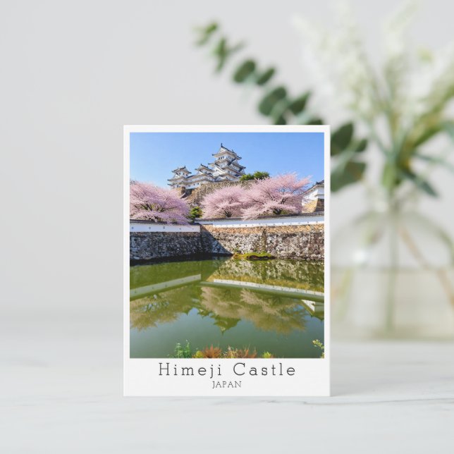 Personalized, Spring Himeji Castle Postcard (Standing Front)