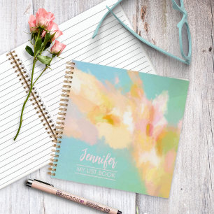 Personalized Spring Painting Abstract Notebook
