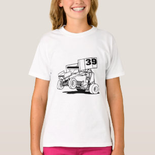 Personalized Sprint Car Hat, Customize it  T-Shirt