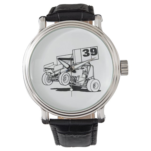 Personalized Sprint Car Hat, Customize it  Watch (Front)