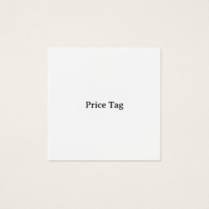 Personalized Square 2.5" x 2.5" Price Tag