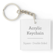 Personalized Square Keychain