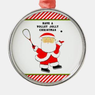 Personalized Squash Player Christmas Collectable Metal Ornament
