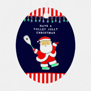 Personalized Squash Sports Metal Ornament