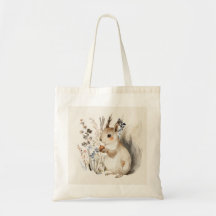 Personalized Squirrel Treasure Tote