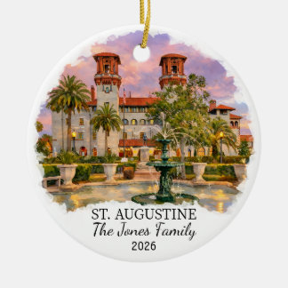 Personalized St. Augustine Ornament Custom Florida