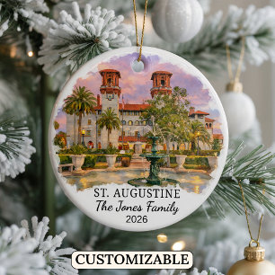 Personalized St. Augustine Ornament Custom Florida