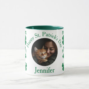 Personalized St. Patrick's Day - Cat Lovers Gift Mug