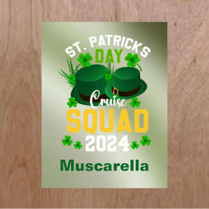 Personalized St. Patrick's Day Cruise Squad Door Magnet