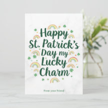 Personalized St Patrick's Day Holiday Card