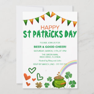 Personalized St Patricks Day Holiday Card