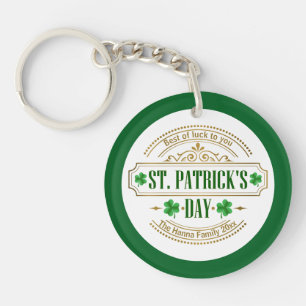 Personalized St. Patrick's Day I Luck of the Irish Keychain