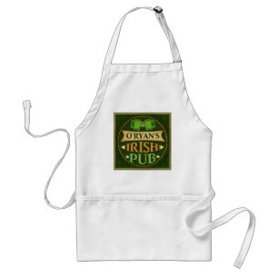 Personalized St. Patrick's Day Irish Pub Apron