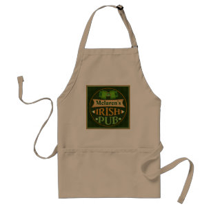 Personalized St. Patrick's Day Irish Pub Apron