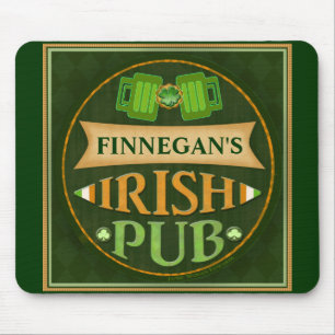 Personalized St. Patrick's Day Irish Pub Mouse Pad