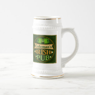 Personalized St. Patrick's Day Irish Pub Mug