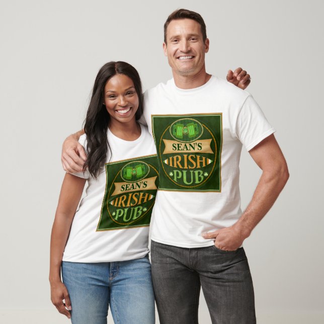 Personalized St. Patrick's Day Irish Pub T-Shirt (Unisex)