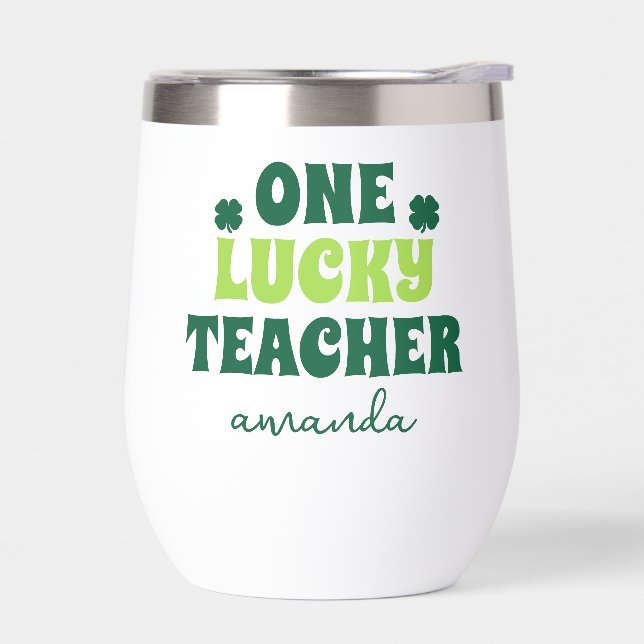 Personalized St. Patrick's Day One Lucky Teacher  (Left)