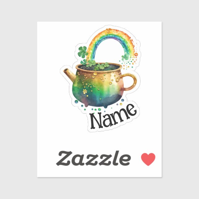 Personalized st. Patrick's day rainbow  (Sheet)