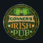 Personalized St. Patrick's Irish Pub Dart Board<br><div class="desc">Custom Name Irish Pub / Bar St. Patrick's Day Irish ProfiledInkdart board makes a great gift. Jamie Wogan Edwards</div>