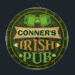 Personalized St. Patrick's Irish Pub Dart Board<br><div class="desc">Custom Name Irish Pub / Bar St. Patrick's Day Irish ProfiledInkdart board makes a great gift. Jamie Wogan Edwards</div>