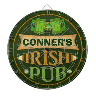 Personalized St. Patrick's Irish Pub Dart Board