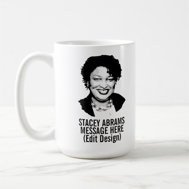 Personalized Stacey Abrams Coffee Mug (Left)