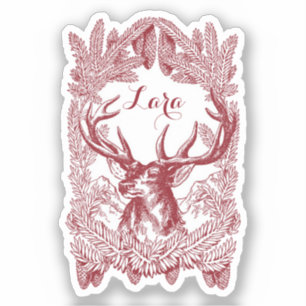 Personalized Stag sticker